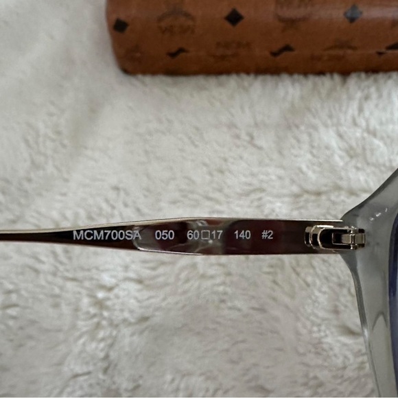MCM Translucent Grey Hexagonal Sunglasses - Picture 4 of 6